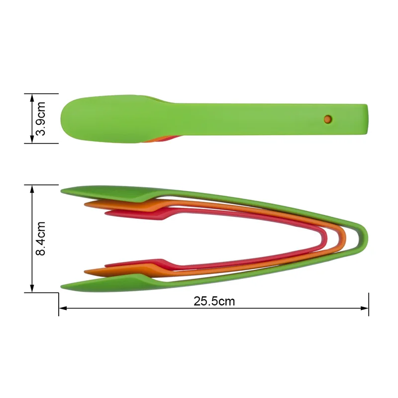 Кухонные щипцы Нескользящие зажим для приготовления пищи 3 шт. пластиковые щипцы для барбекю приспособления для приготовления салата кухонная утварь многофункциональный набор щипцы