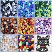 200 г DIY мозаичная плитка для рукоделия цветочный горшок ваза для бонсай садовые украшения круглый стеклянный камень смешанные цвета стеклянные мозаичные бусины