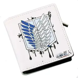 Атака на Титанов кошелек короткий кошелек Визитницы Shingeki no Kyojin деним холст Notecase Оксфорд Сувенир Сумка фанаты подарки сумочка