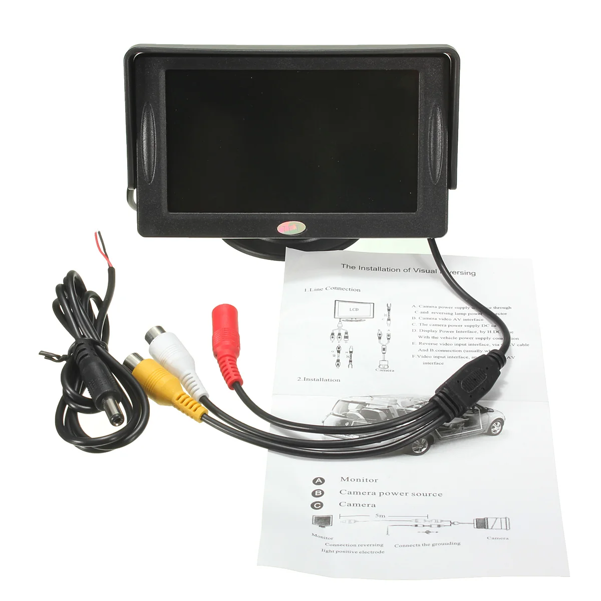

Safurance 4.3 Inch HD Digital Monitor TFT LCD Color Screen For Reversing Camera 12V Home Security Safety