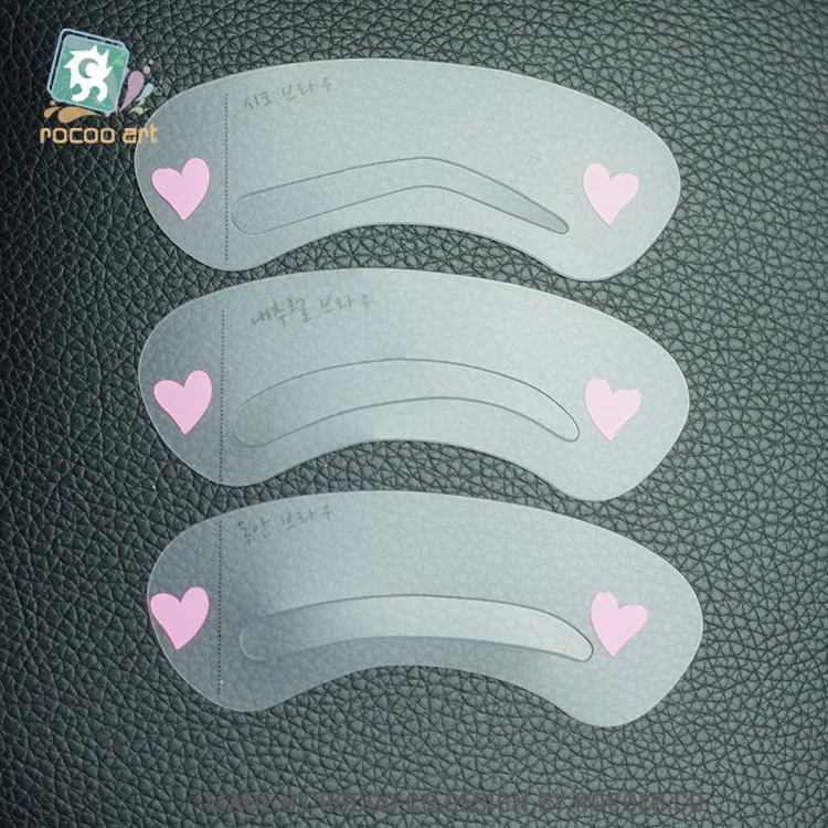 

3 pcs/set Grooming Shaping Template 3 Styles DIY Eyebrow Drawing Card Brow Make-Up Stencil make up tools Fashion Design