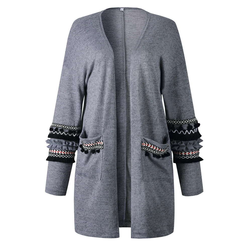 Осенний кардиган, Женский клетчатый вязаный свитер, v-образный вырез, на одной пуговице, одежда размера плюс, длинное пальто, джемпер оверсайз, топы