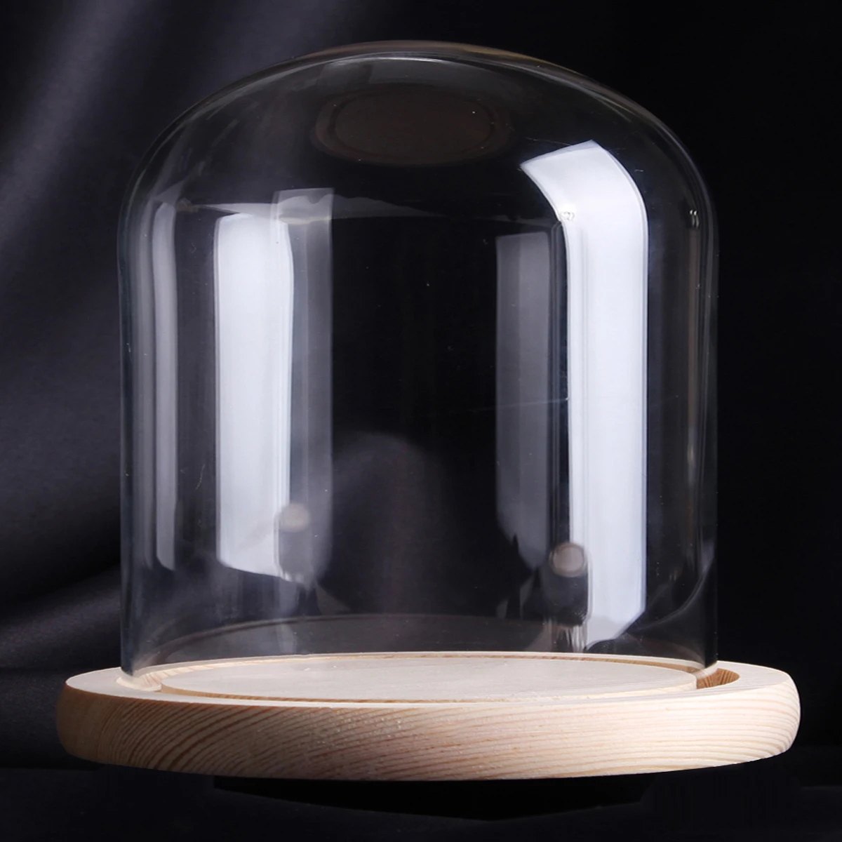 150x200 мм прозрачная стеклянная витрина купольная подставка с колокольчиком деревянное основание Сказочный светильник