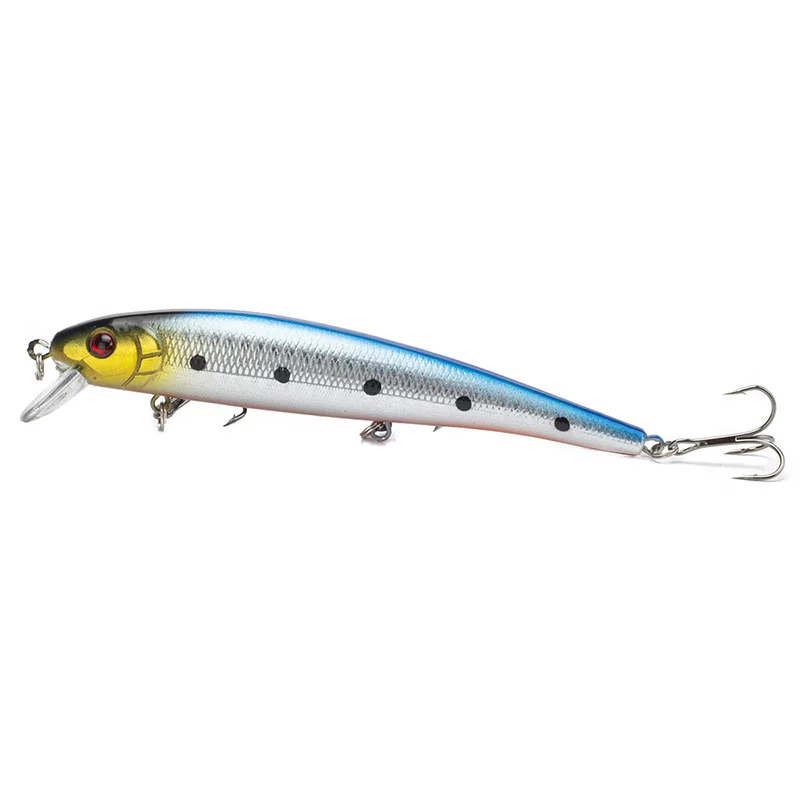 Pesca Minnow señuelo cebo duro 13 cm 19G 1 unids/lote flotador Wobbler plástico señuelo Pesca Crankbait aparejos 5 colores diferentes