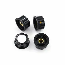 5 шт./лот шляпа MF-A03 потенциометра Ручка WH118/WX050 бакелитовая ручка/медный сердечник внутреннее отверстие 6 мм