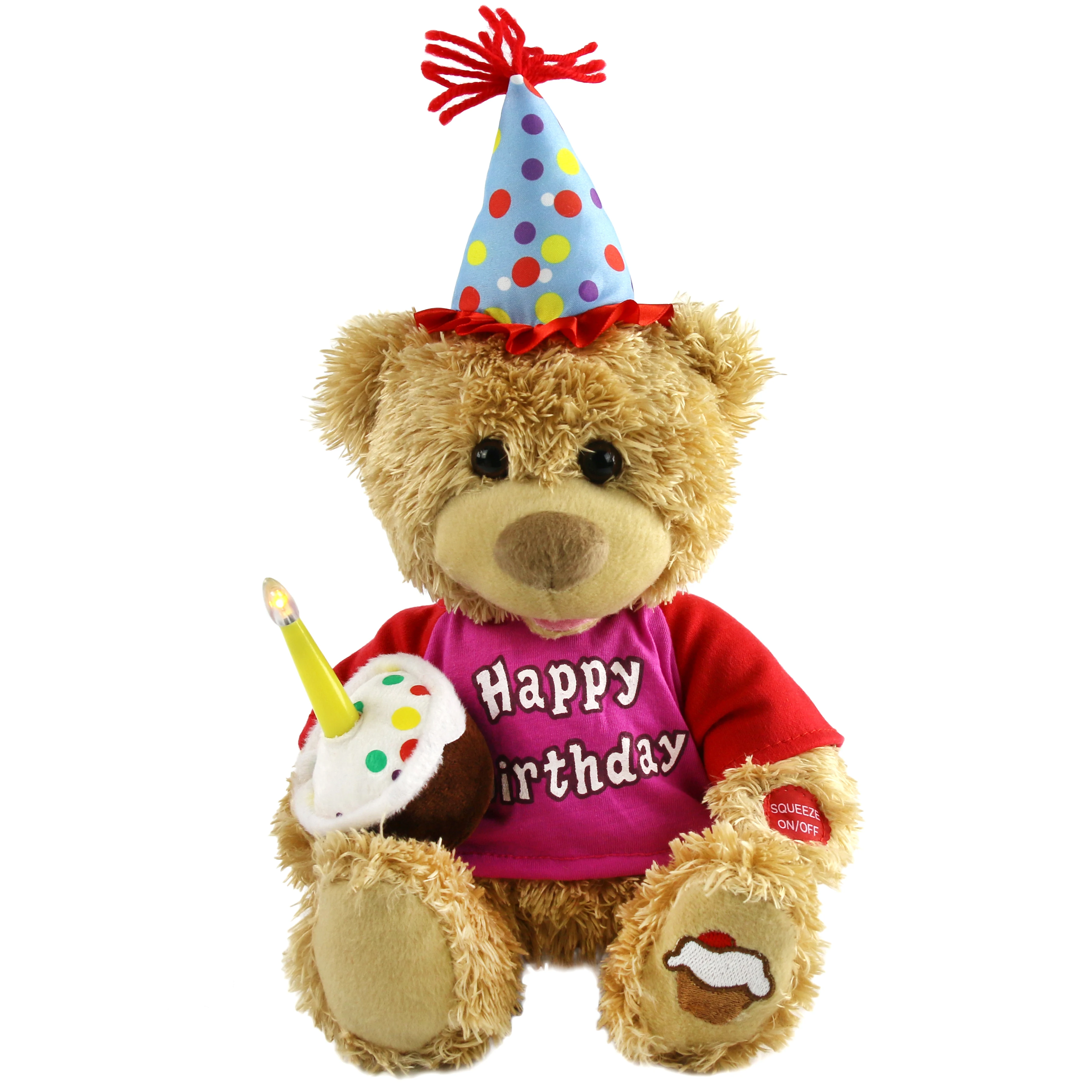 19 Etape Livraison Directe 1pc Joyeux Anniversaire Ours En Peluche Musical Anime Animal En Peluche Chantant Interactif En Peluche Jouet Electronique Aliexpress