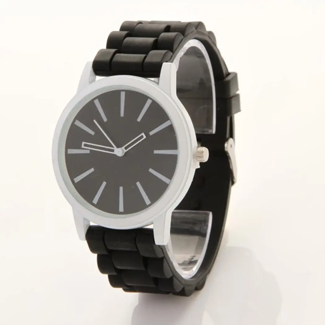 Watch Women Fashion Silicone Band Analog Quartz Women Watches Buckle