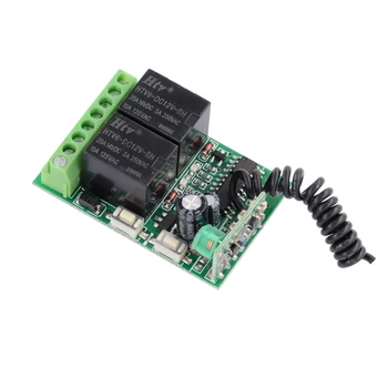 

DC 12V 2 CH independent Relay RF Wireless Remote Control Light Switch Mini 2 channel Receiver 315 Mhz 433 Mhz