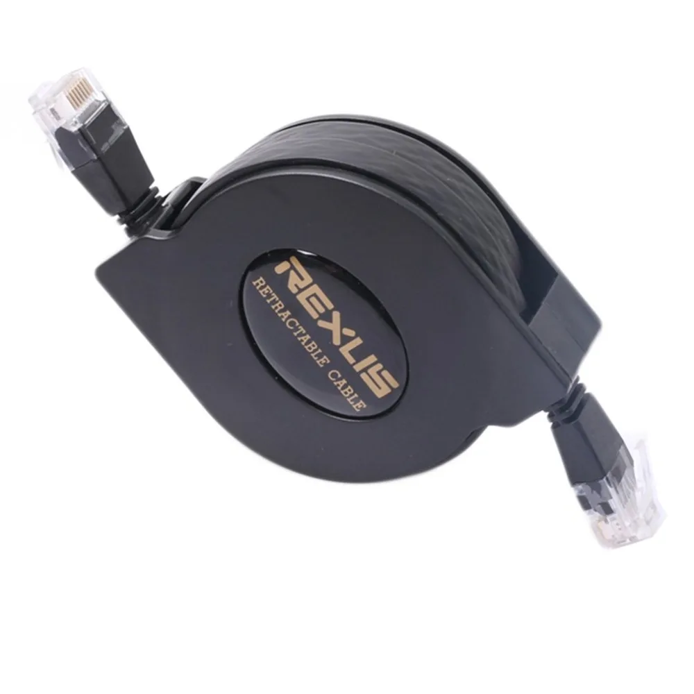 

RJ45 Cat6 Ethernet Cable 8-core Pure Copper 1000Mbps Network Cable 1m 2m Retractable Line Network LAN Flat Cable