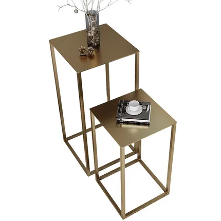 Nordic style small coffee table simple mini modern living room sofa corner creative American metal side table Nordic style small coffee table simple mini modern living room sofa corner creative American metal side table