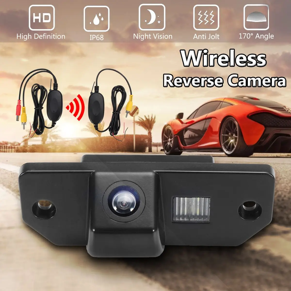 

Wireless Car CCD Reverse Rear View Backup Camera For Ford/Focus/Sedan/C-Max