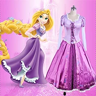 Костюм Рапунцель для взрослых; маскарадный костюм Рапунцель для женщин; маскарадный костюм принцессы Рапунцель для женщин; фиолетовый - Цвет: rapunzel
