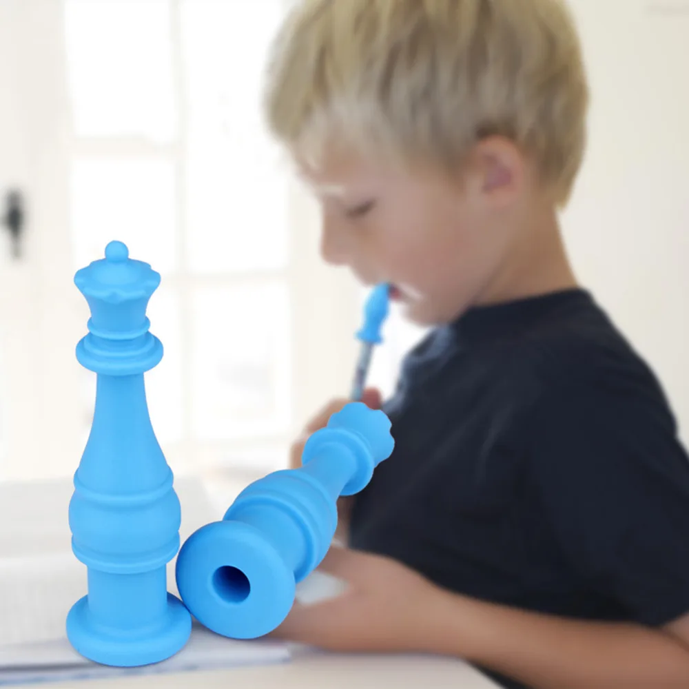 

100% Food Grade Cute Silicone BPA Free Chewable Sea Horse Pencil Toppers School Office Supply Baby Teethers FDA BPA Free