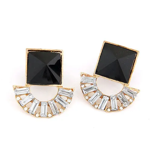 Min.order $10(mix Item)2014 fashion metal temperament stud earrings with cubic auger for women | Украшения и аксессуары