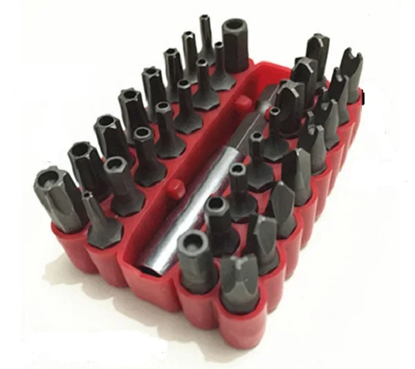 NEW33pcsetArrivalTamperProofSecurityScrewdriverBitSetHole
