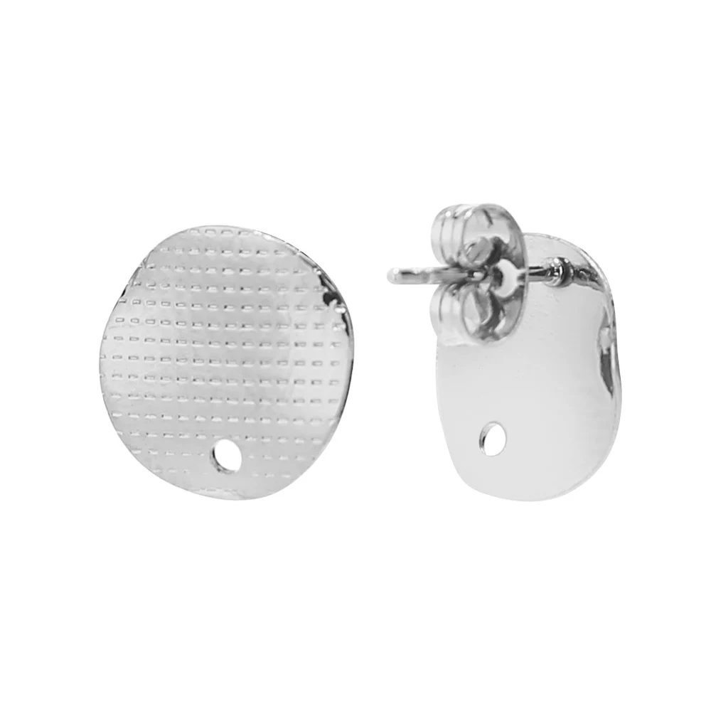 Hot selling Stud Earrings with Hole for DIY Ear Jewelry Making Findings