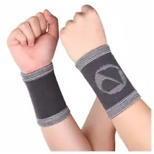 1 пара Mumian Bamboo угольная повязка для запястья бандажные рукава повязка спортивная баскетбольная защита серый