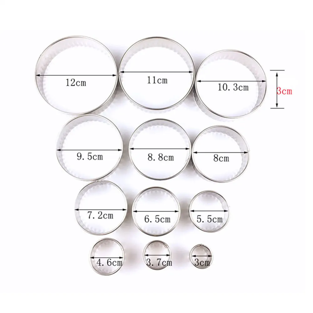 12 pçs pçs set aço inoxidável redondo