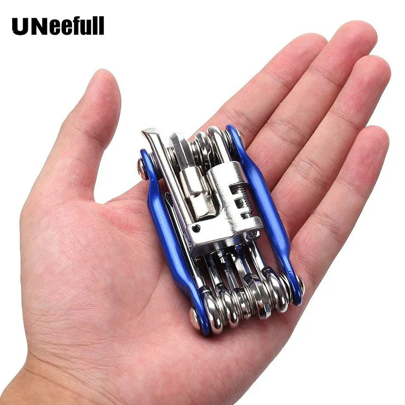 

UNeefull Multifunction Tool 11 In 1 Bike Repairing Tools Set With Wrench, Screwdriver, Chain Carbon steel bicycle Hand Tools