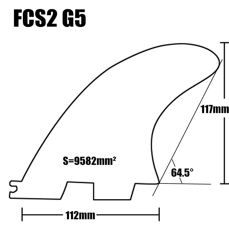 FCS2 доски для серфинга G5 Surf Плавники в серфинге FCSII фасетчатый Киль