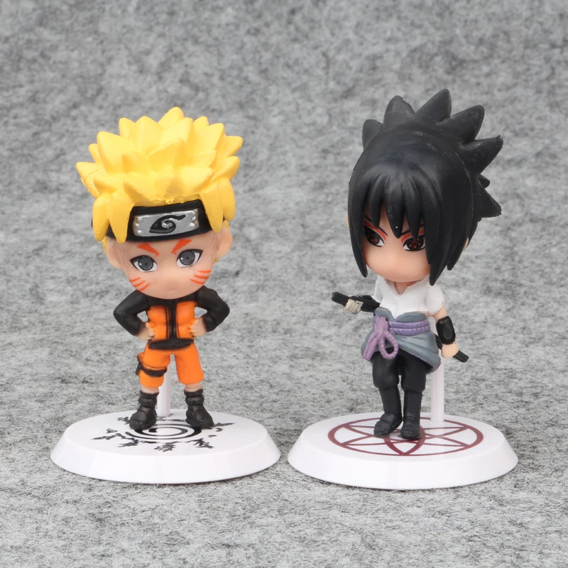 6 шт/много с героями аниме «Наруто» фигурку Nendoroid Psychic зверь милый Гаара SASUKE kakashi Itachi Ninja коллекция моделей pvc S