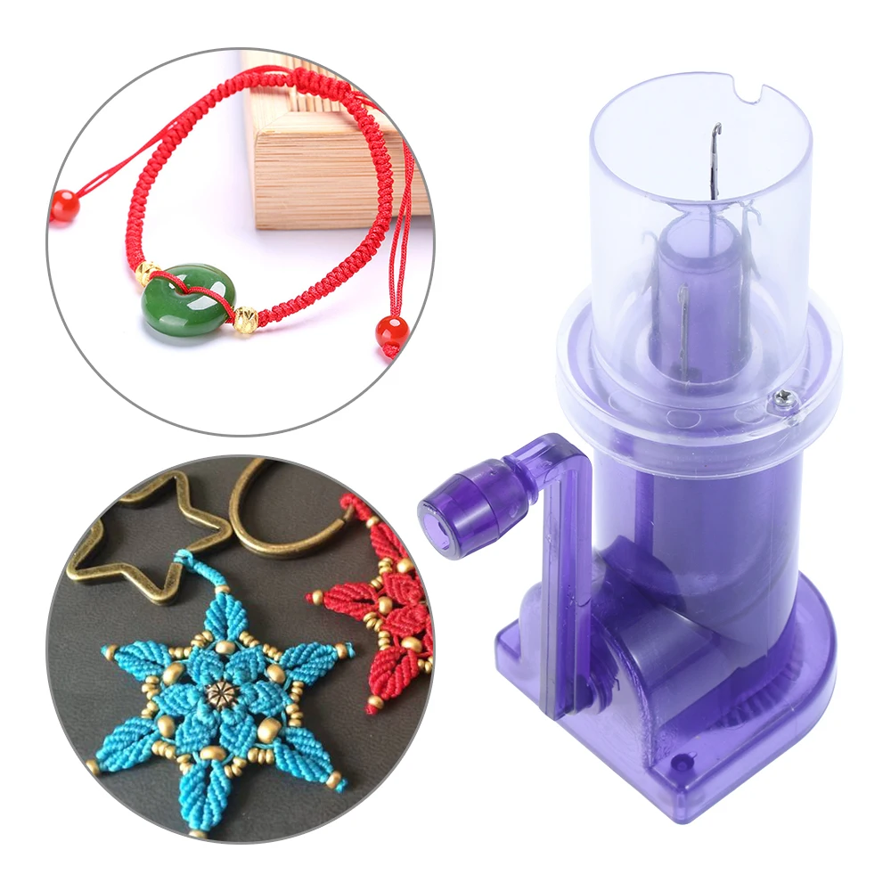 

DIY Knitting Craft For Sweaters Chain Bracelets Household Plastic Hand Woven Tools Handmade Ropes Woven Wire Winding Machines