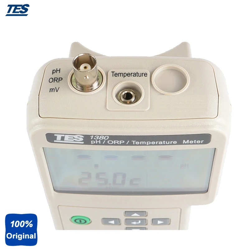 

TES-1380K Multifunction Dual LCD Display PH Test ORP Meter Temperature Tester Equipment