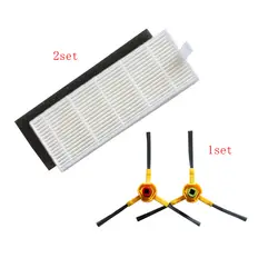 6 шт./лот Hepa фильтр и Губка фильтр и боковыми щетка для пылесоса аксессуары замена фильтров Для Ecovacs DT83 DT85 DM81