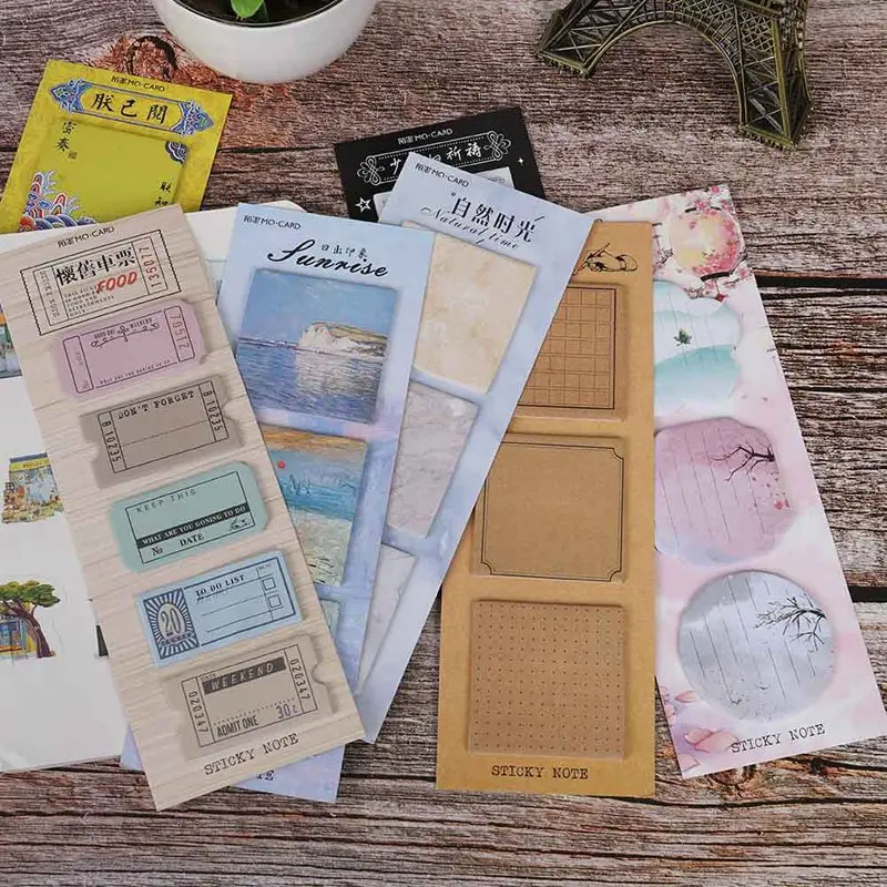 

60sheets/lot Creative Long Version Colorful Memo Pad Self-Adhesive Sticky Notes Office School Supplies Memo Pad
