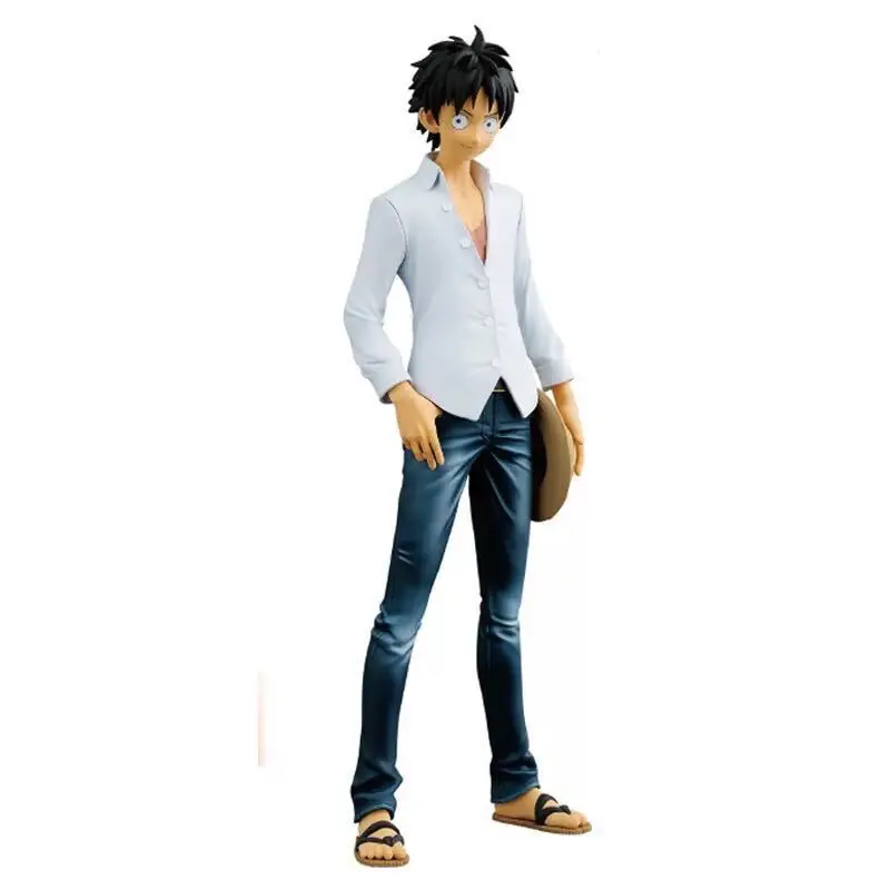 Cm One Piece Luffy On White Jacket And Jeans Animation Action Figure Pvc Collection Model Toy Gifts For Boys For Boys One Piece Luffy One Pieceaction Figure Pvc Aliexpress