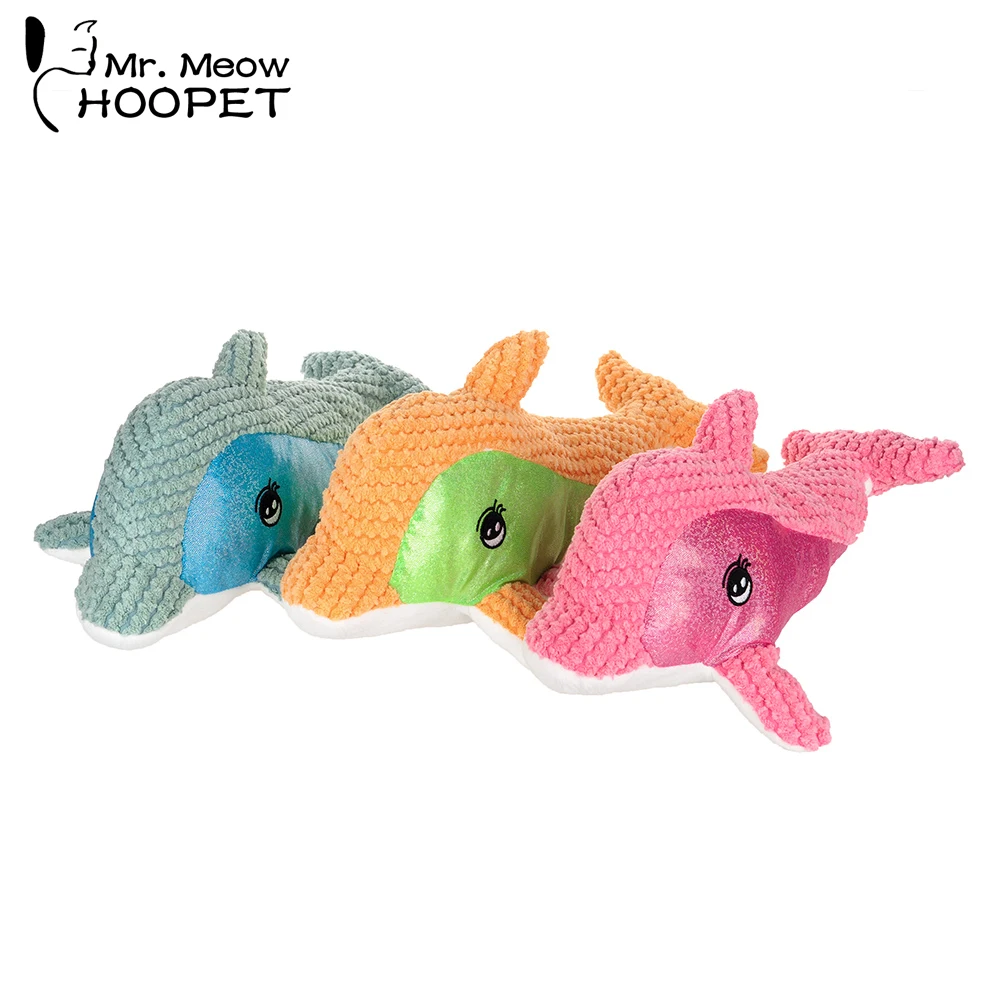 

Hoopet Dog Dolphin Toy Pet Chew Training Cute Toy Interactive Supply for Dog and Cat