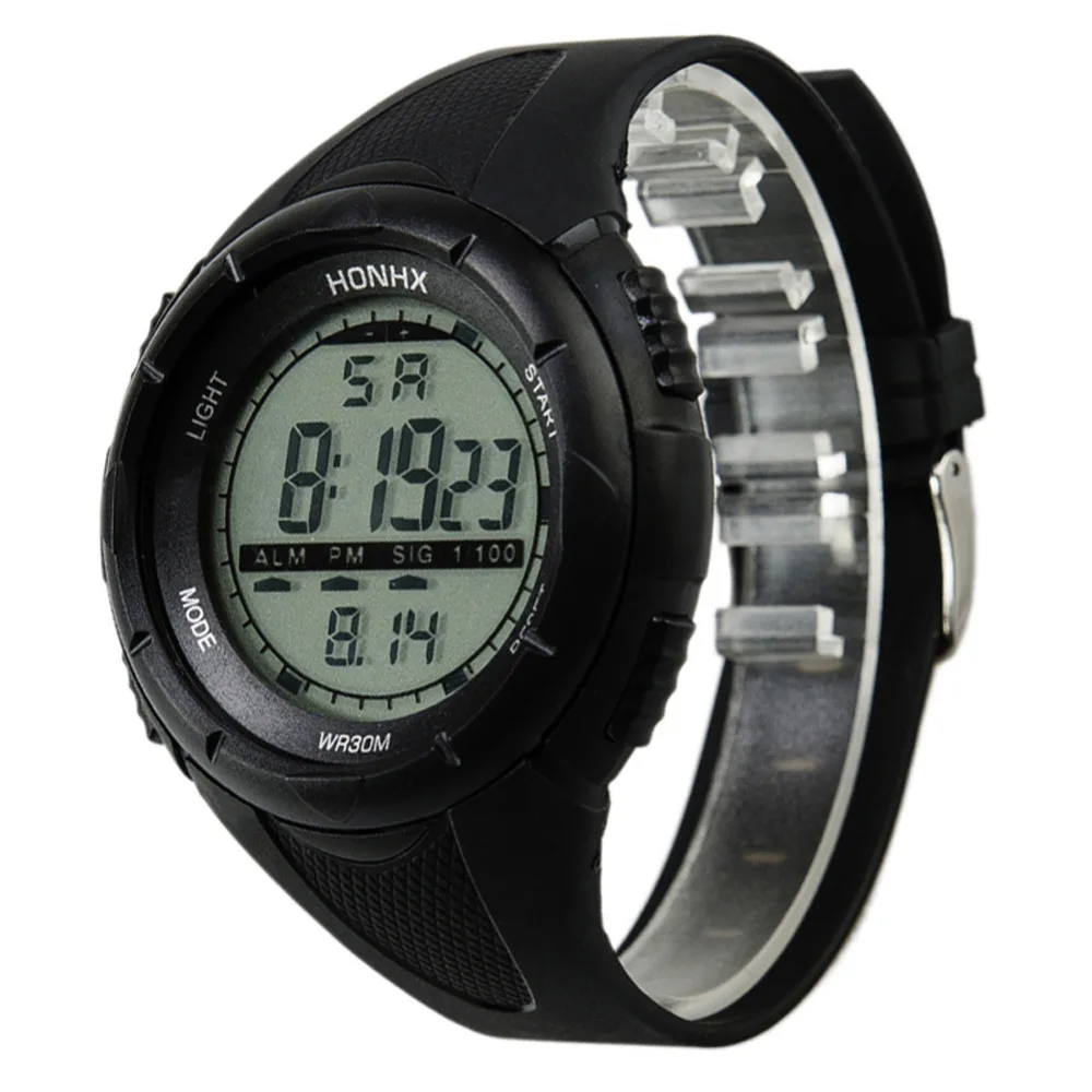 

Man Stopwatch Digital Watch Men Sports Army Wristwatch Date Rubber Band kronometre relogio masculino Reloj Hombre