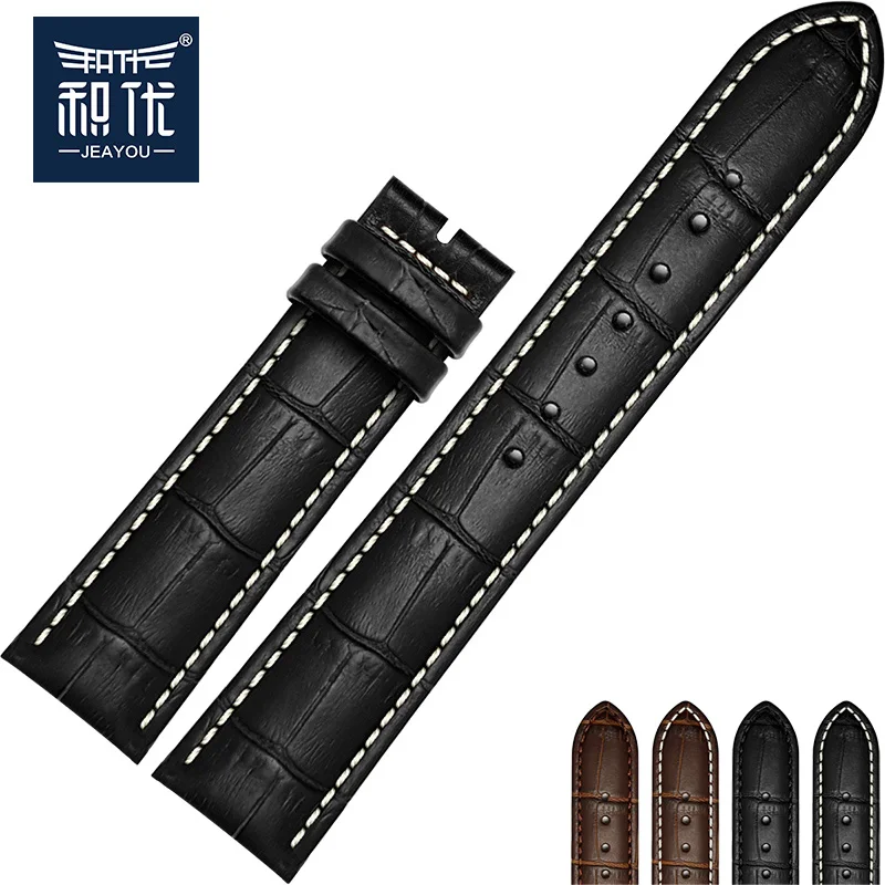 Кожаный ремешок JEAYOU для часов Casio/Seiko 12 мм 14 16 18 19 20 22 24 | Наручные часы