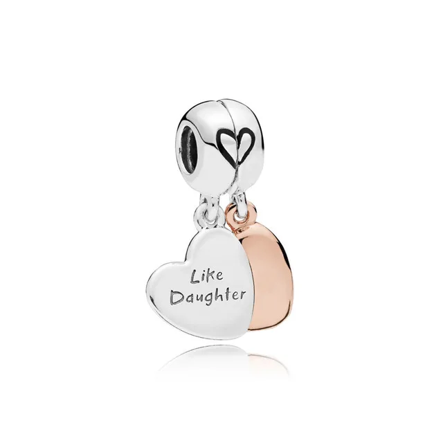 

Kristie Original Copy 2019 Mother'S Day Series 100% 925 Silver Double Heart String Pendant Free Shipping