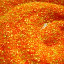 Неоновый оранжевый и желтый матовый растворителям Блеск Смесь для Дизайн ногтей, лак для ногтей Дизайн ногтей Craft