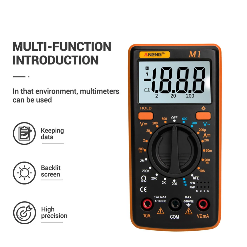 Цифровой мультиметр Esr Meter Multimetro тестер True Rms рихметры Dmm 400a цифровой мультиметр