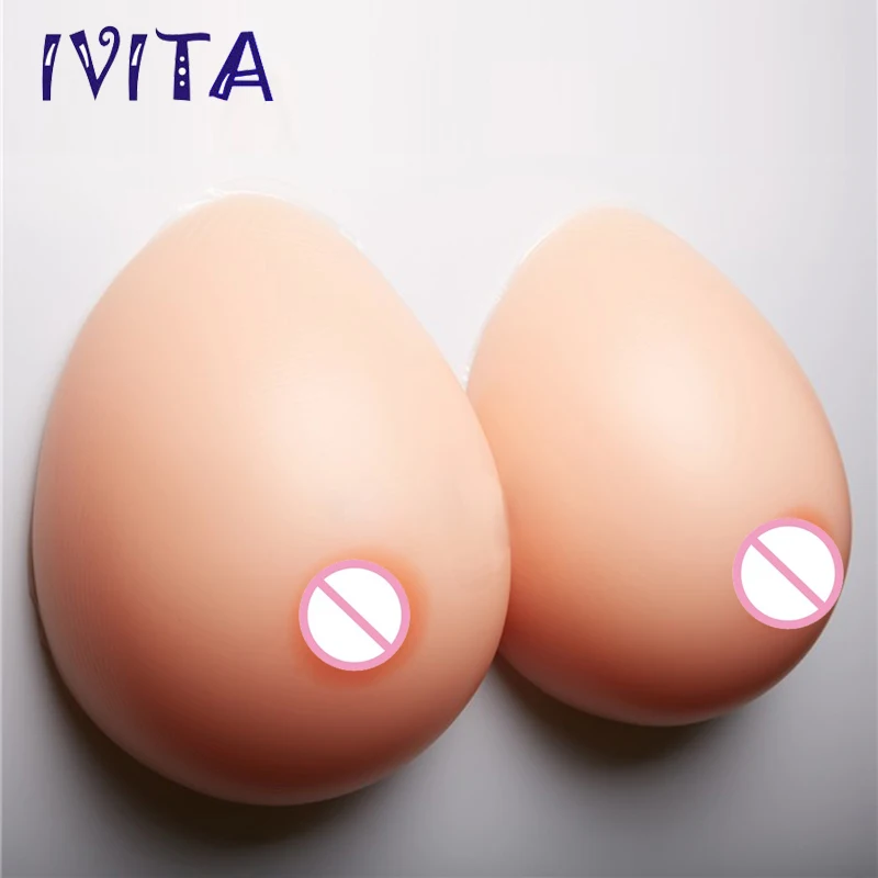 IVITA 5000g Huge Breast Forms Crossdress Boobs Enhancer Drag Queen Cosplay Costume Full Silicone Soft 1 Pair New