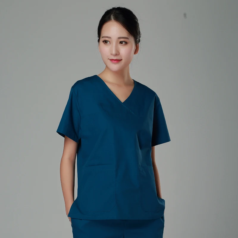 Buy New 2017 V neck women hospital medical scrub