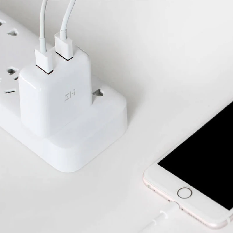 Xiaomi Экологические цепи продукты ZMI QC3.0 USB двойной порт зарядное устройство набор +