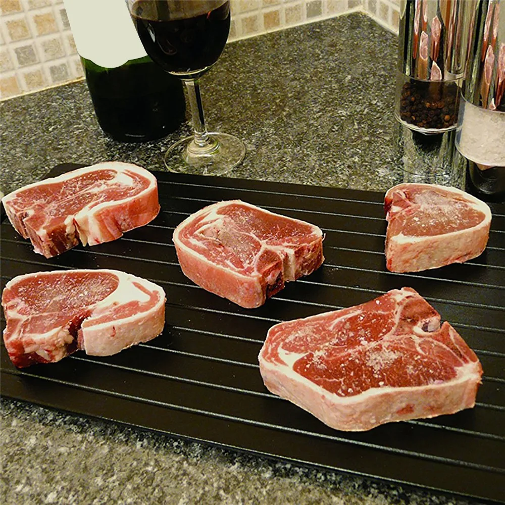 

2-in-1 Fast Defrosting Meat Tray chopping board Rapid Safety Thawing Tray Quick Thawing Plate For Frozen Food Meat Kitchen tool