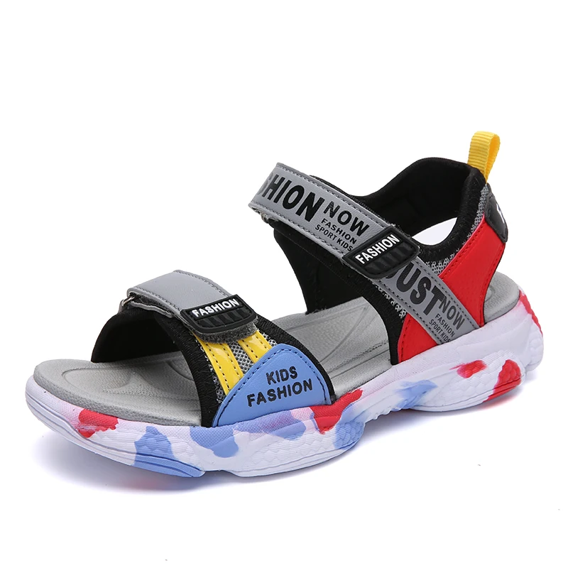 Skup Letnie dziecięce buty plażowe sandały oddychające kapcie dziecięce obuwie Outdoor Boys drewniaki płaskie buty Sandalia Infantil