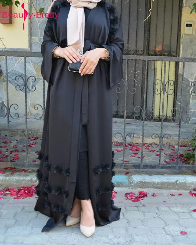 Beauty Emily Grey White Plus Size Muslim Evening Dresses 2018 Women Formal Long Arab Evening Party Prom Dresses