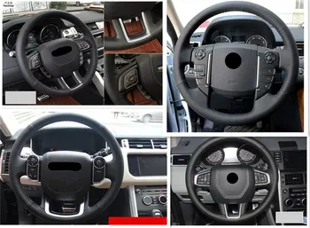

Sew-on genuine leather car steering wheel cover Car accessories For LAND-ROVER Freelander Discovery4 Range Rover Evoque