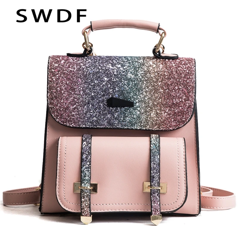 

SWDF PREPPY Style School Backpacks Bags High Quality Knapsack High Capacity Design Brand Mochila Male Capacity for Teenager Bag