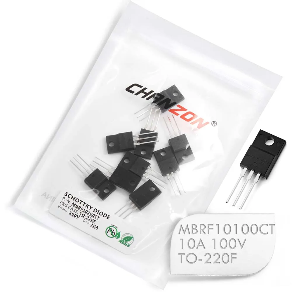 10 Pz Chanzon Mbrf10100Ct Diodi Raddrizzatori A Barriera Schottky 10A 100 V To-220F Ito-220Ab 10 Amp 100 Volt