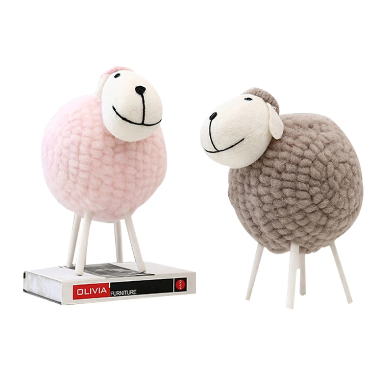 

House Decor Sheep Animals Home Micro Fairy Garden Sheep Figurines Miniatures Home Decor Handmade Cute Colorful DIY Accessories