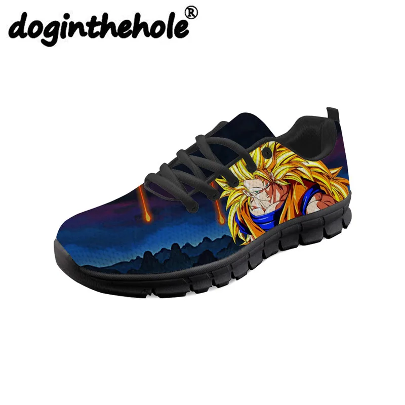 

doginthehole Dragon Ball Z Action Figures Goku Printing Anime Men Running Shoes Sport Sneakers for Teenager Boys Outdoor Running