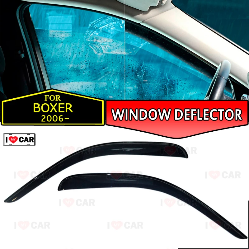 

Window deflectors for Peugeot Boxer 2006- car window deflector wind guard vent sun rain visor cover car styling