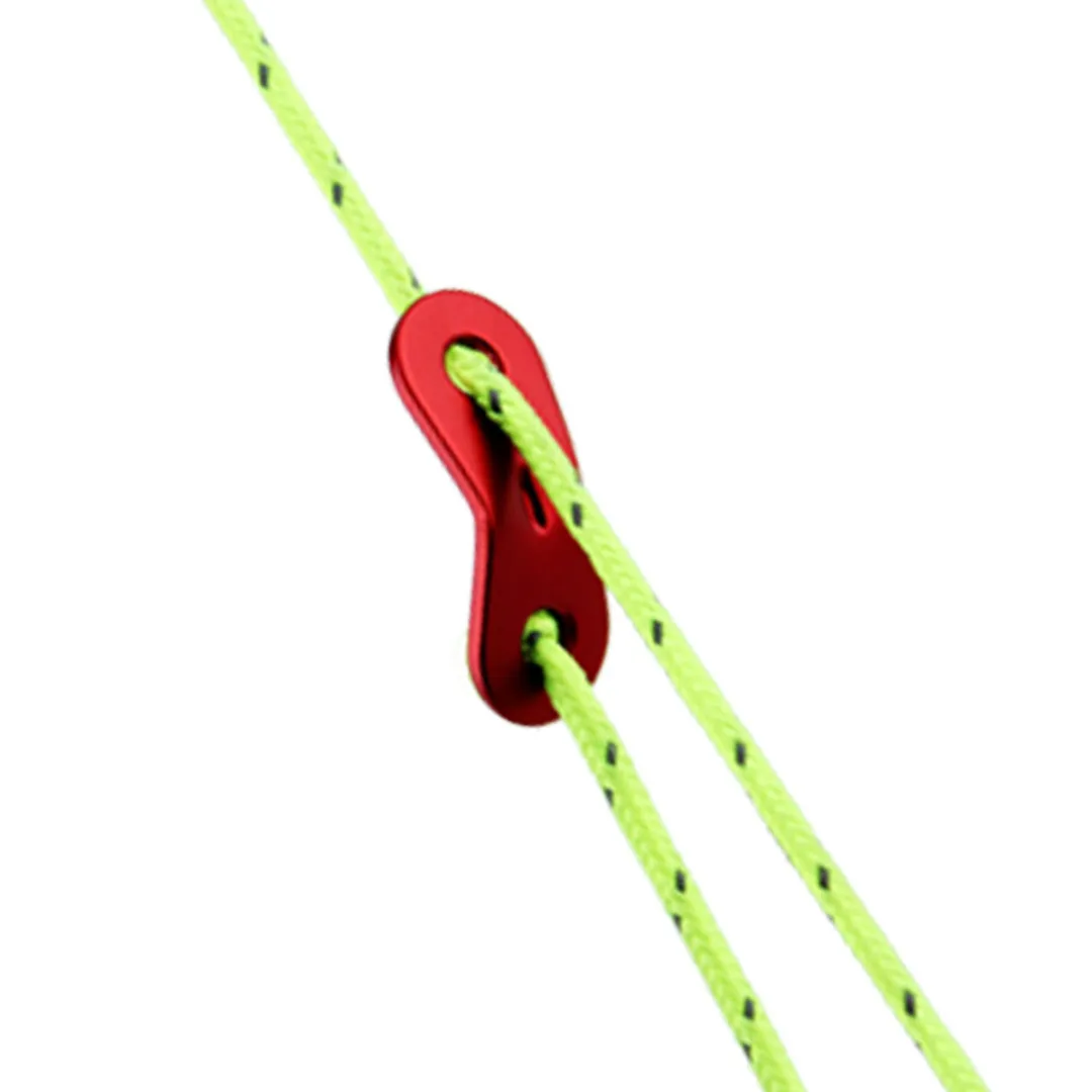 10Pcs Red Lock Rope Fasteners Camping Tent Lock Rope Fastener Guy Line Tensioner Lock Tents Accessories