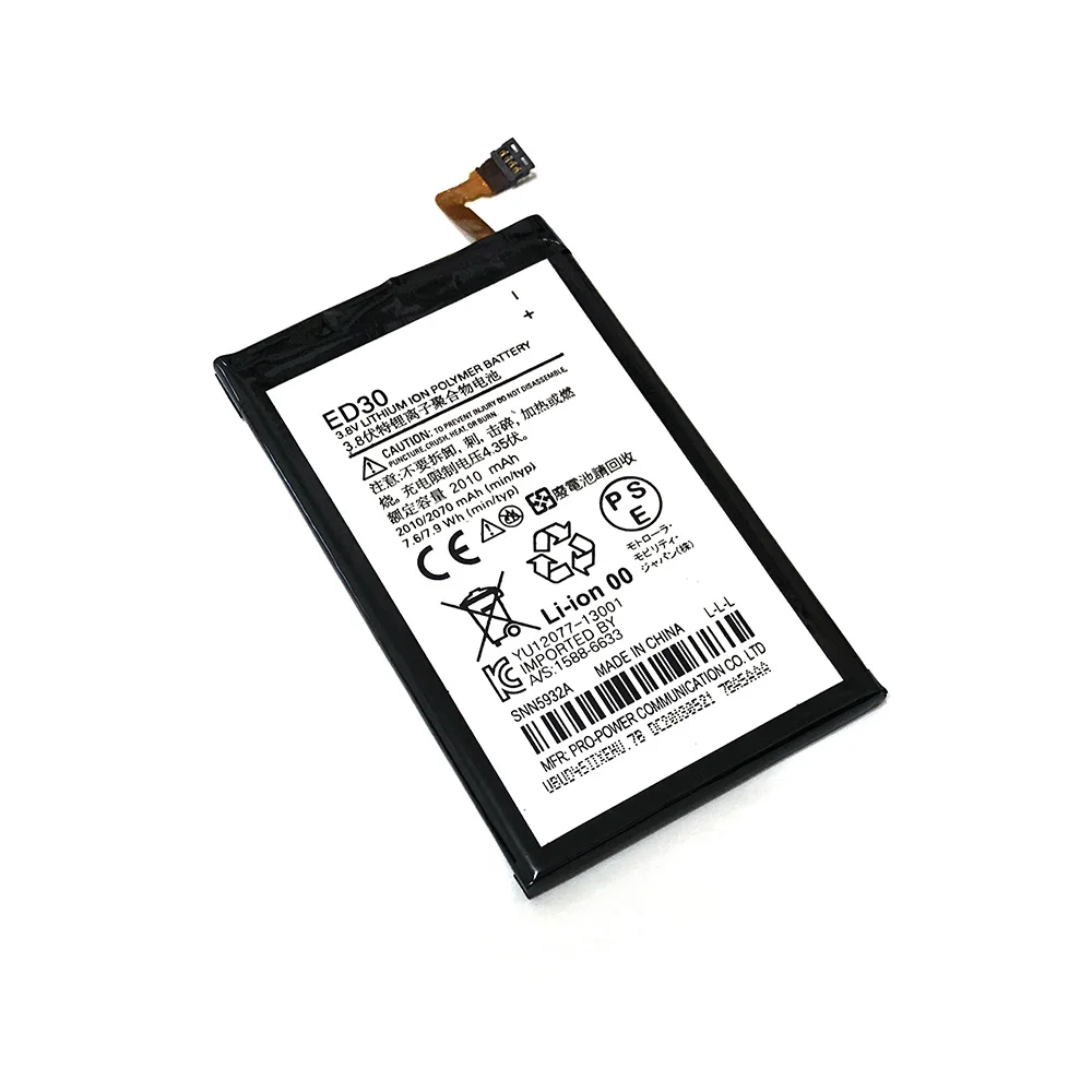 New Good quality Real ED30 Rechargeable Li-ion Replacement Polymer Battery For moto G G2 XT1028 XT1032 XT1034 batteria